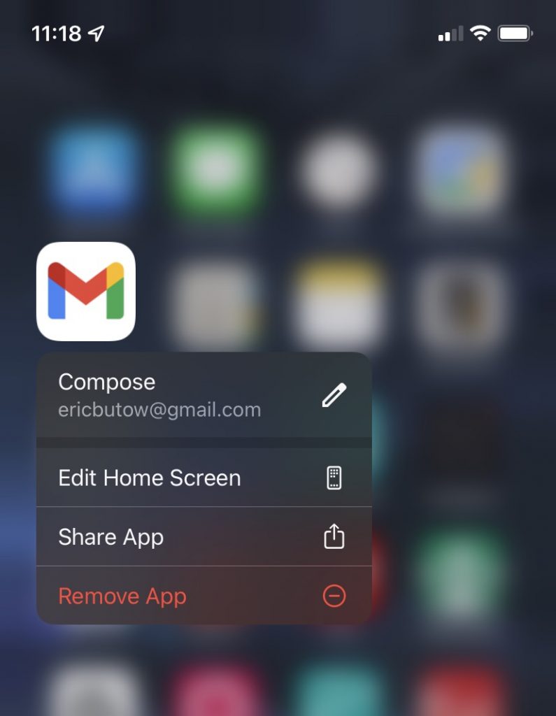 Consider removing the Gmail app
